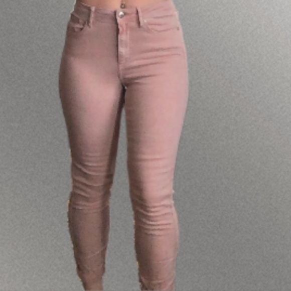 CK High Rise Skinny Stretch Pastel Pink denim jegging jeans - Picture 10 of 12